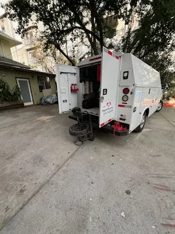 Magnet Plumbing service vehicle on-site for Water Heater Repair in Riviera Bay